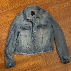 Lily & Lottie distressed jean jacket